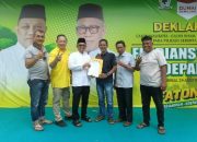 Foto : Syaifulloh Gerindra menyatakan sikap politiknya mendukung Ferdiansyah, S.E dan H. Soeparto.