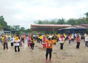 Foto : Kegiatan senam sehat bersama yang diinisiasi oleh Srikandi Fatonah bersama kaum emak-emak yang mendukung Fatonah.