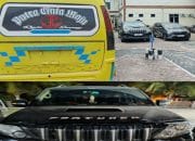 Foto : Dua unit kendaaran mobil yang diduga milik STJK.