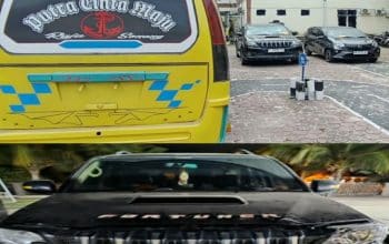 Foto : Dua unit kendaaran mobil yang diduga milik STJK.